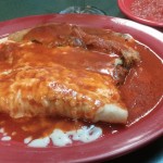Chili relleno and an enchilada