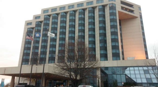 Front of Hilton in Bloomington MN