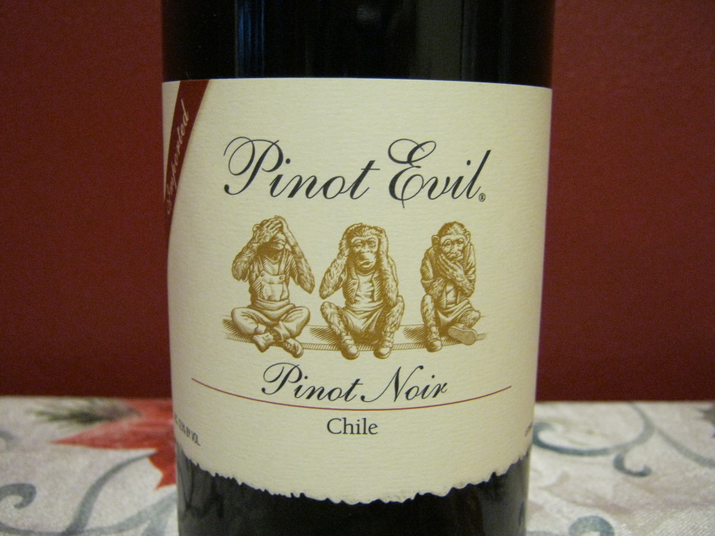 Pinot Evil: see no evil, hear no evil, speak no evil