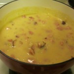 Potato soup, fully cooked