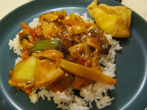 Garlic Chicken and Cream Cheese Puff