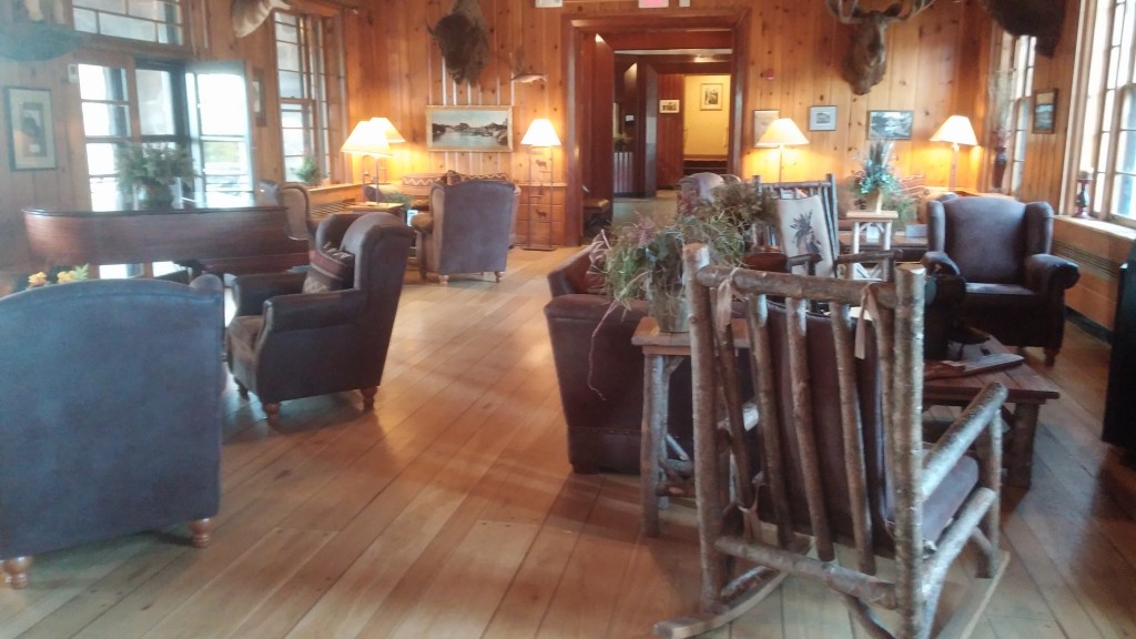 seating at Sylvan Lake Lodge