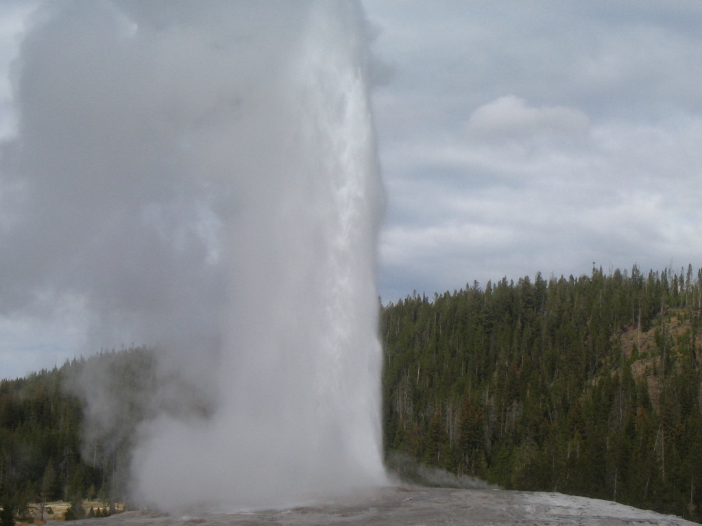 Old Faithful in Yellowstone National Park