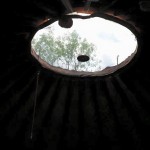 The skylight of the yurt