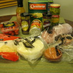 Ingredients for antipasto