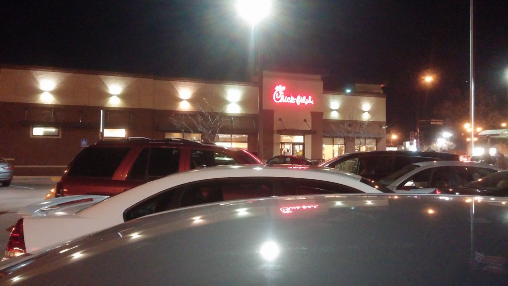 The entrance to the Chick-fil-A in Apple Valley, MN
