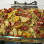 Grutin Potatoes and ham cooked